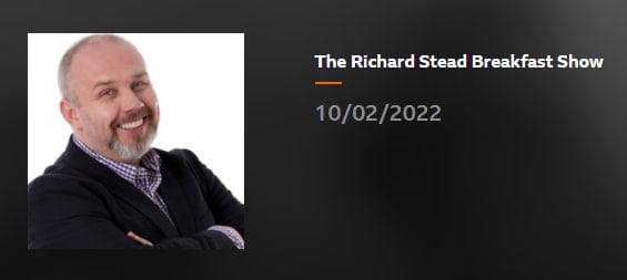 The Richard Stead Breakfast Show - 10 Feb 2022