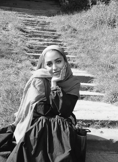 Black and white portrait of Rayyana Feisal