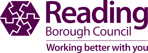 Logo: Reading Borough Council. Working better with you