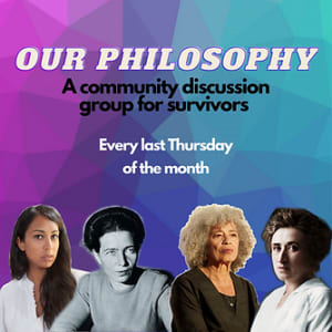 Survivor Arts philosophy group poster